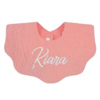 Bavoir rose personnalisable – Image 4