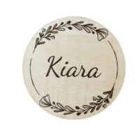 Disque en bois personnalisable - Fleurie – Image 4