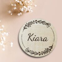 Disque en bois personnalisable - Fleurie – Image 3