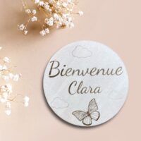 Disque en bois personnalisable - Papillon – Image 2
