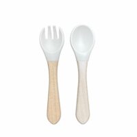 Couvert en silicone et manche en bois personnalisable – Image 2