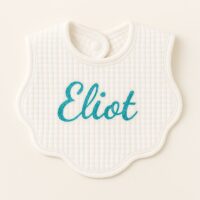 Bavoir blanc personnalisable