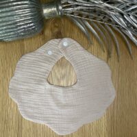 Bavoir beige personnalisable – Image 2