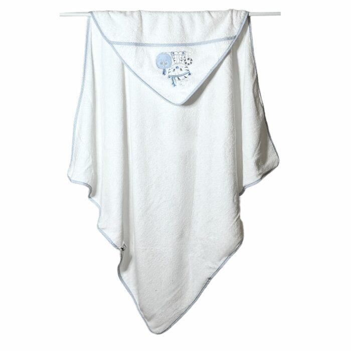 Cape de bain 100x100 bleu - Bébé Tendances