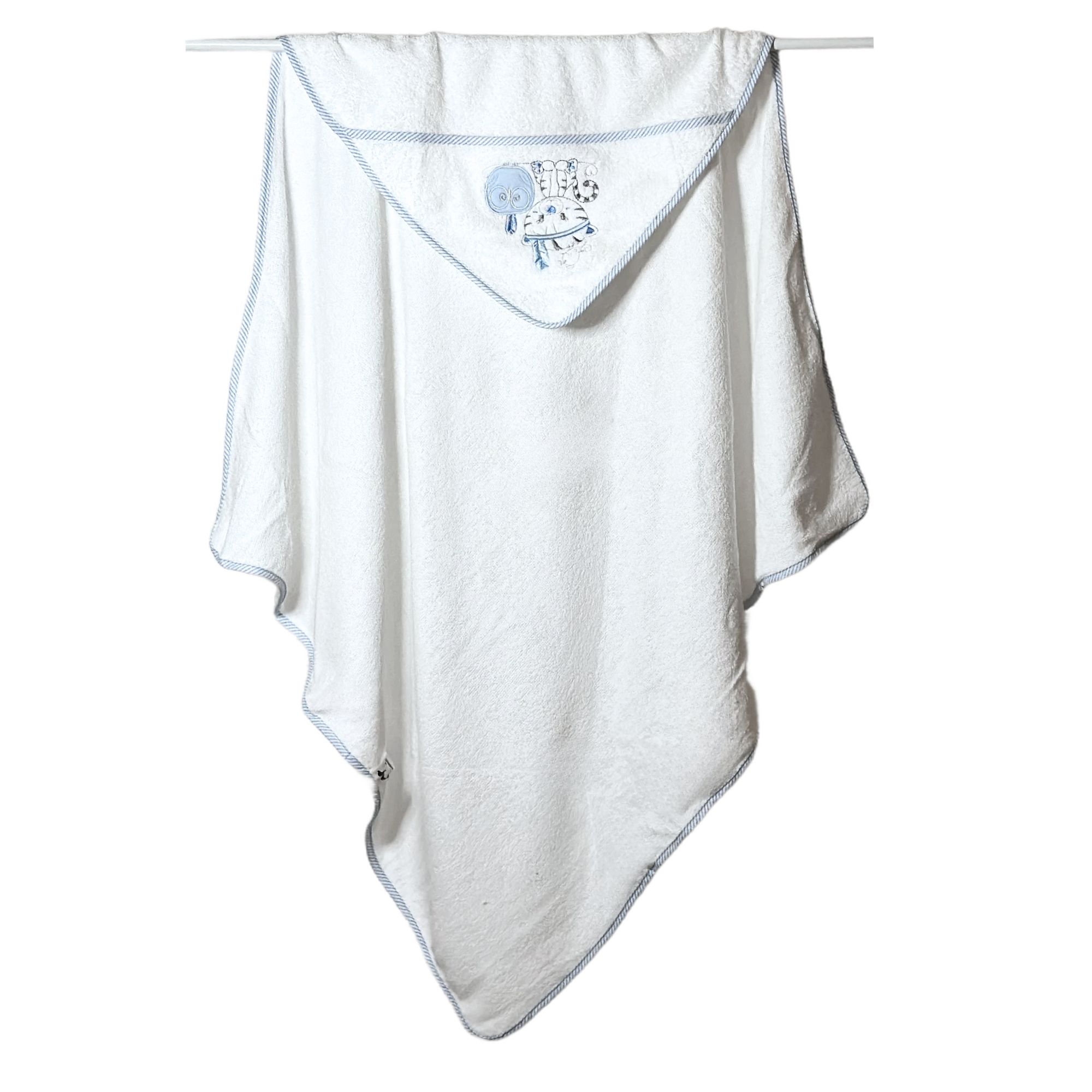 Cape de bain 100x100 bleu - Bébé Tendances