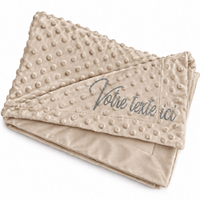 Couverture beige personnalisable