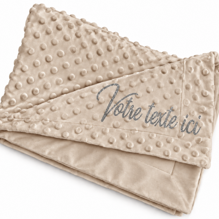 Couverture beige personnalisable