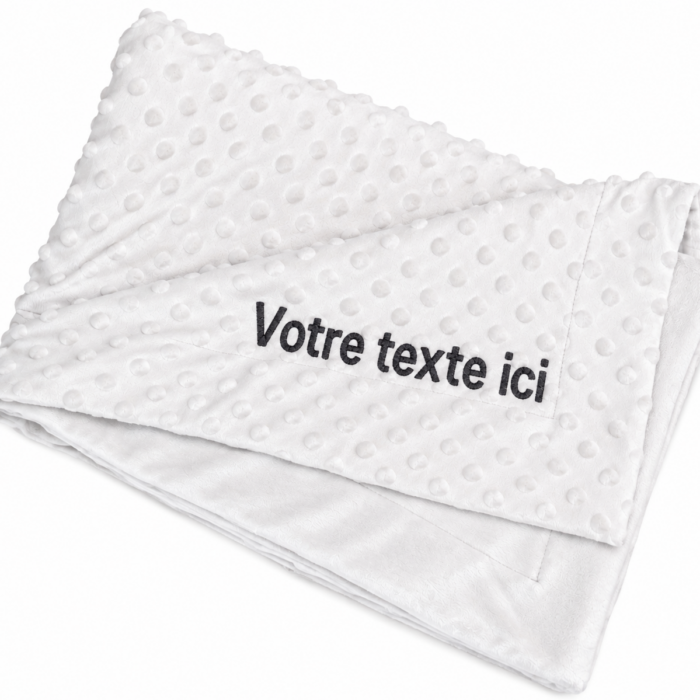 Couverture gris personnalisable