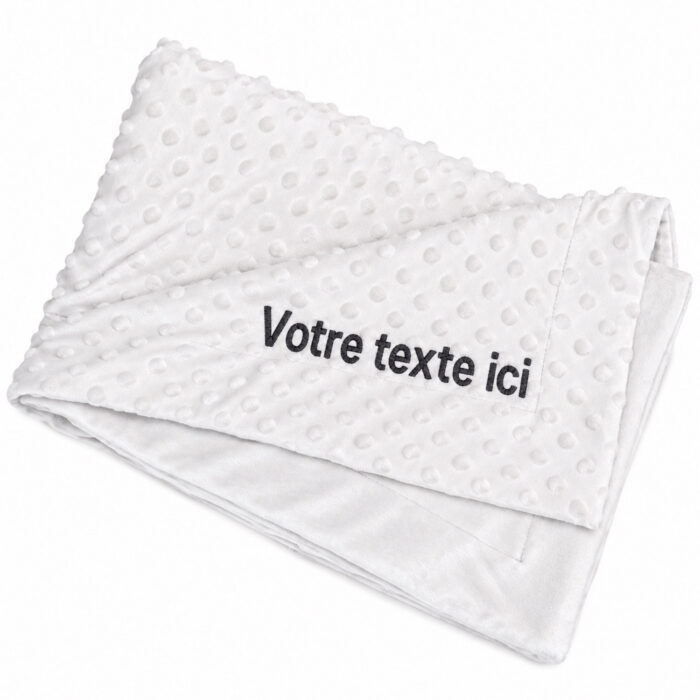 Couverture gris personnalisable