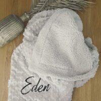 Couverture polaire gris personnalisable