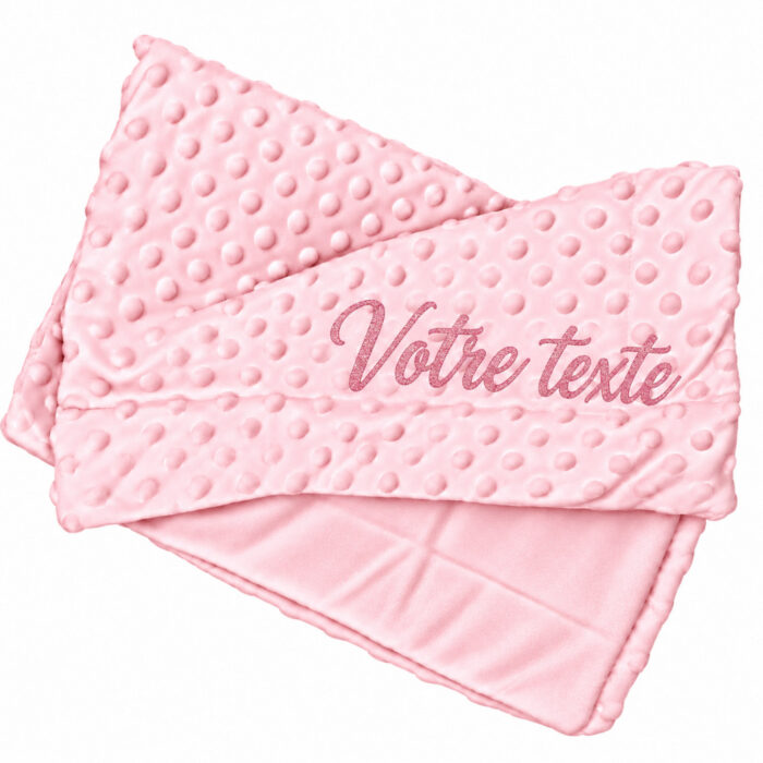 Couverture rose personnalisable - Bébé Tendances