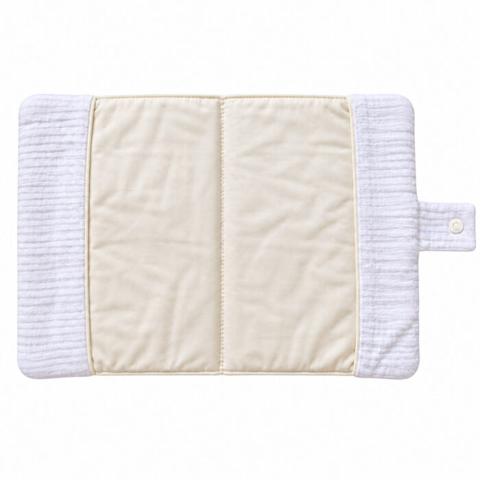 Protège carnet de santé bébé blanc personnalisé avec prénom – Gaze de coton - Bébé Tendances