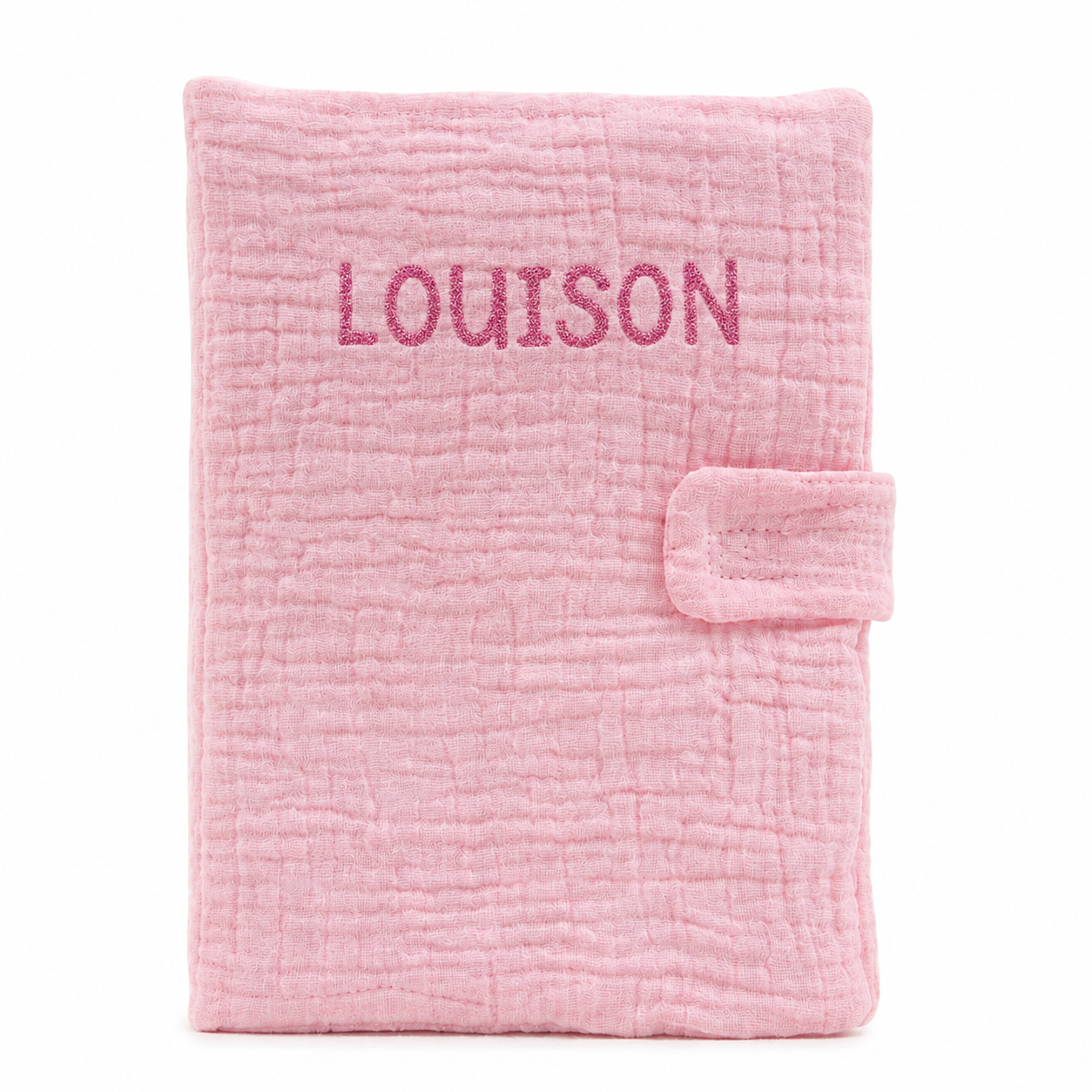Protège carnet de santé rose personnalisable – Image 3