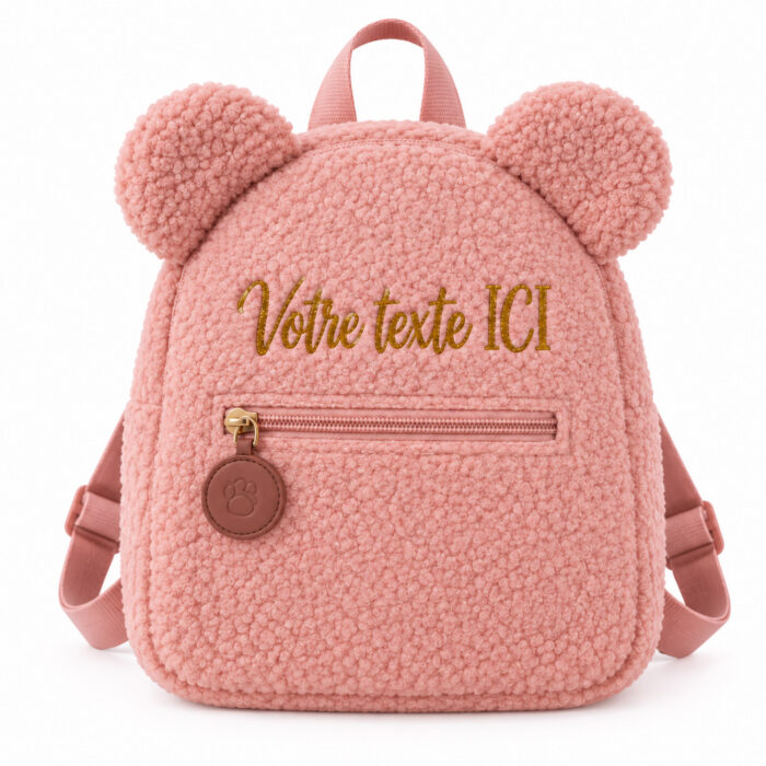 Sac à dos rose personnalisable - Bébé Tendances