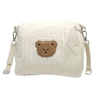 Sac à langer blanc motif ourson